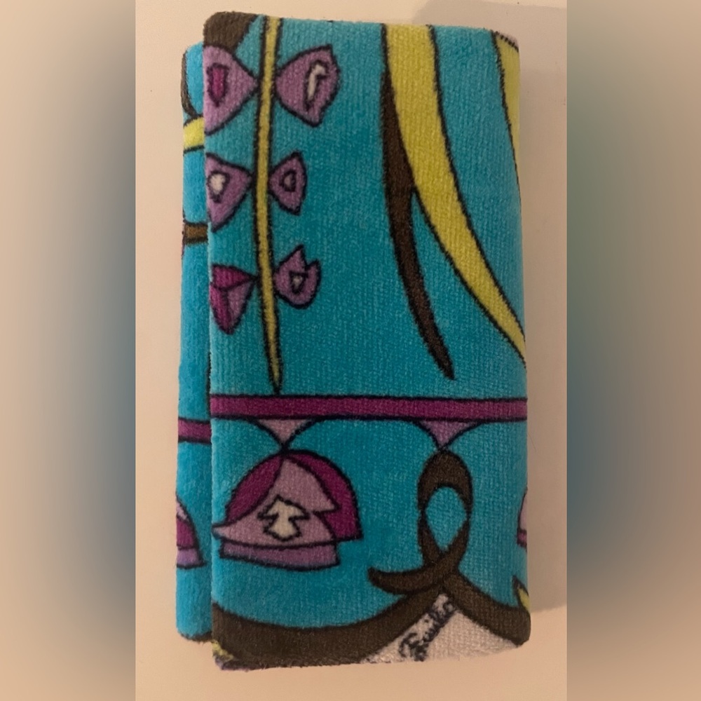 Vintage Pucci Teal and Purple Key Case Holder